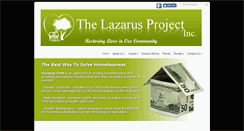 Desktop Screenshot of lazarusprojectinc.org