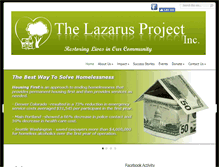 Tablet Screenshot of lazarusprojectinc.org